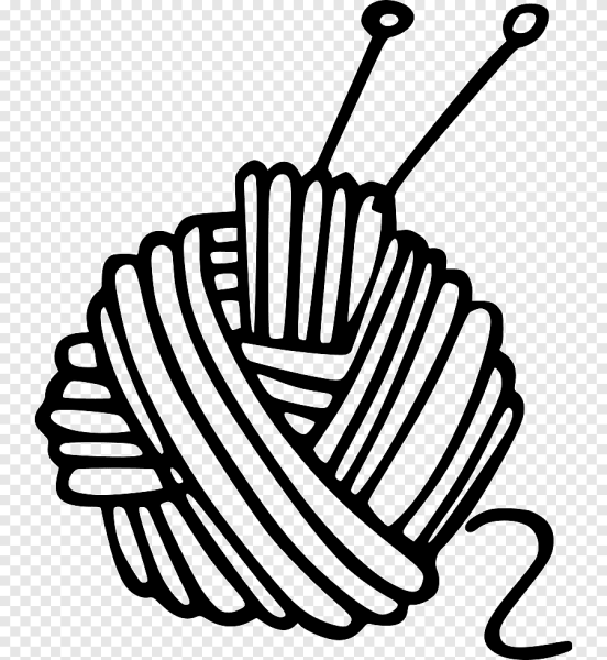 Значок клубок и спицы