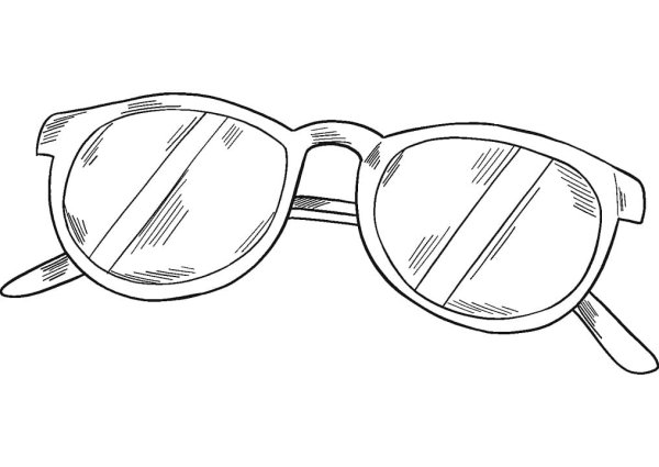 Очки раскраска