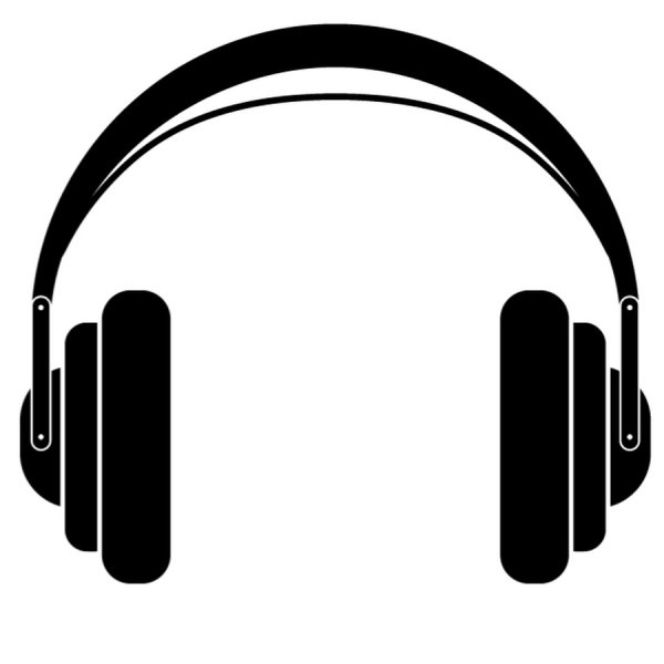 Наушники черно белые