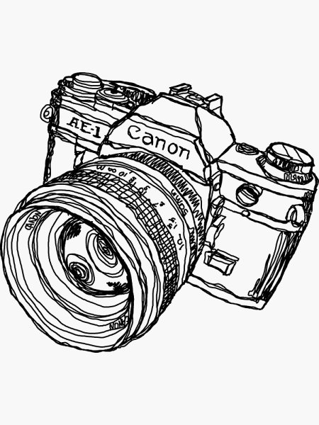 Чёрно белый фотоаппарат