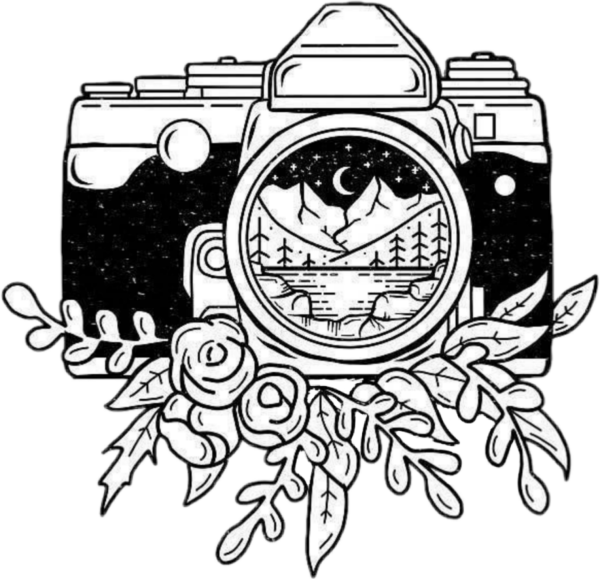 Тату фотоаппарат эскиз