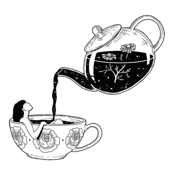 Чай зарисовка