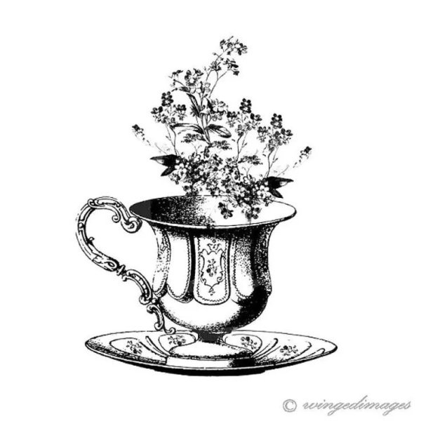 Монохром для декупажа кухня