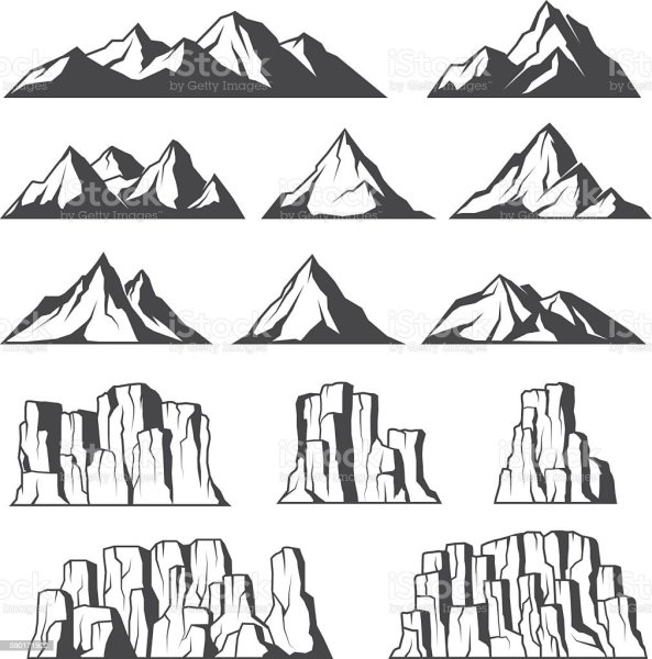 Силуэт скал