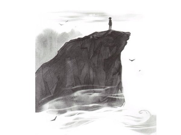 Скалы карандашом