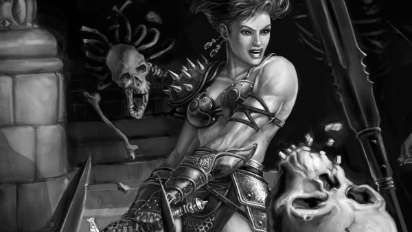 Психодел черно белый