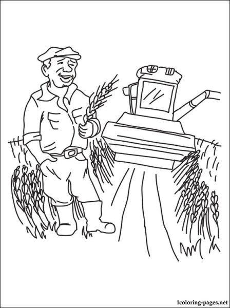 Агроном раскраска для детей