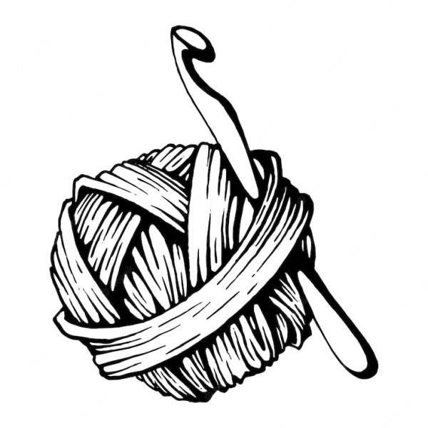 Клубок нарисованный