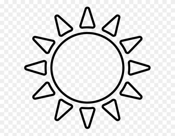 Солнце схематичное изображение