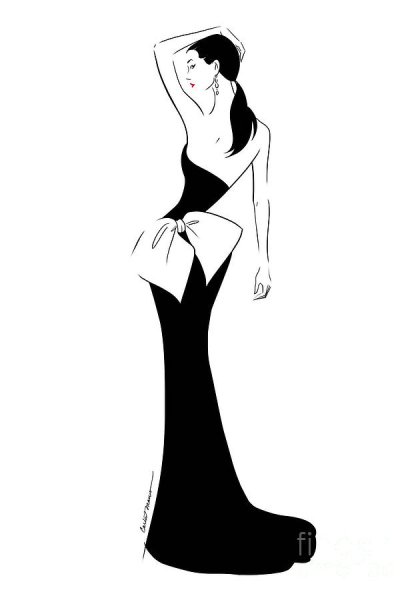 Стилизованная женская фигура