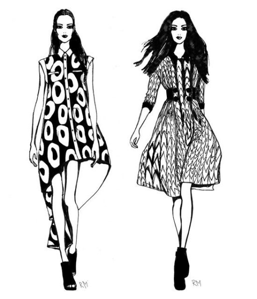 Стиль Графика в одежде