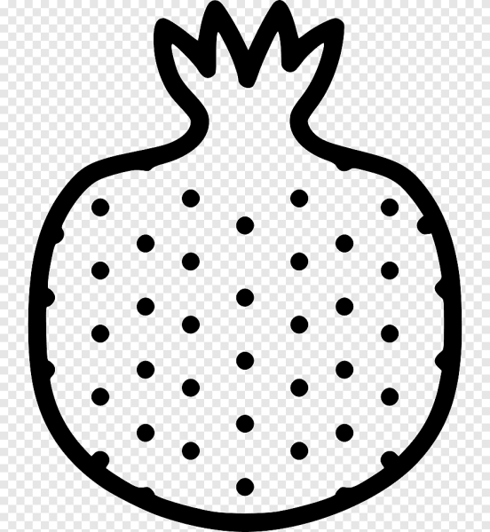 Трафарет фруктов гранат