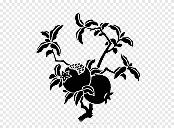 Стилизованный цветок граната