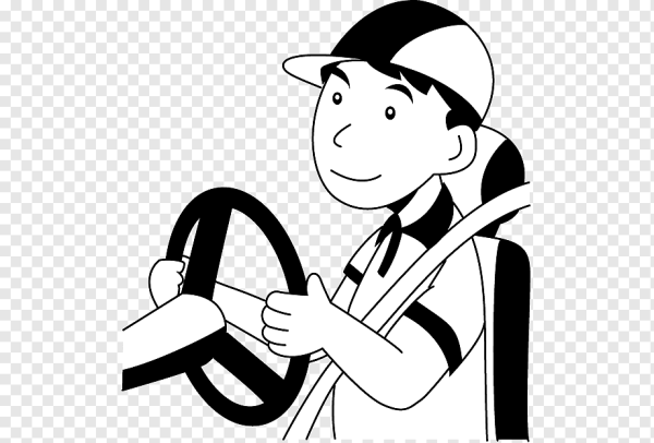 Водитель раскраска