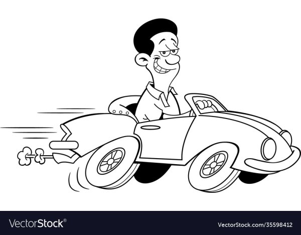 Раскраска еду на машине