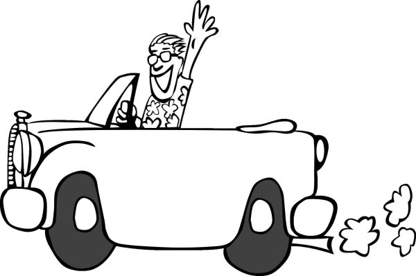 Кабриолет рисунок