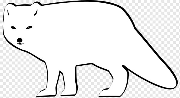 Трафарет песца