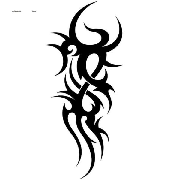 Тату на руку на белом фоне