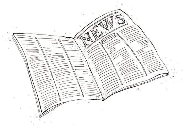 Раскраска газета