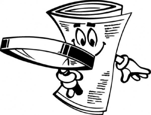 Стопка газет рисунок