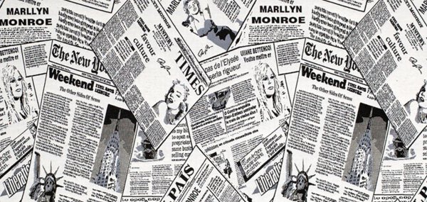 Газета черно белая