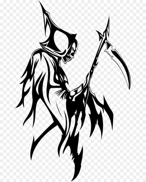 Тату смерть с косой эскизы