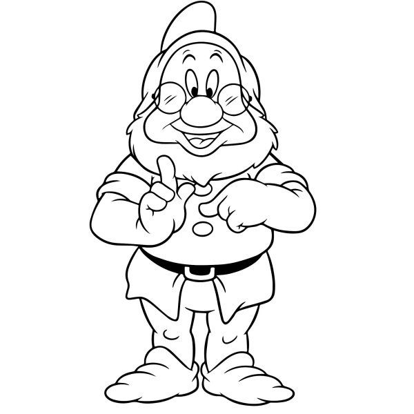 Рисунок гнома карандашом