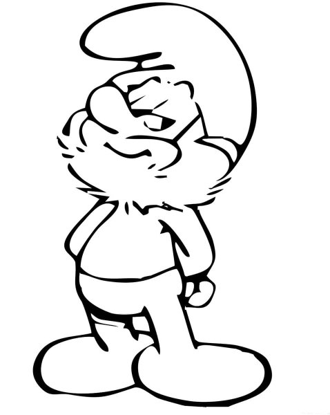 Гном раскраска для детей