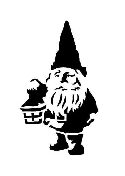 Гном карандашом