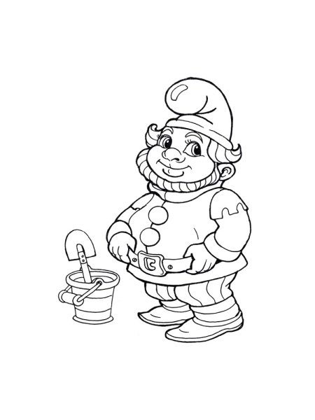 Гном Чихун раскраска
