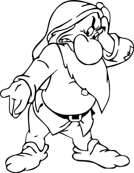 Раскраска Гномы для детей