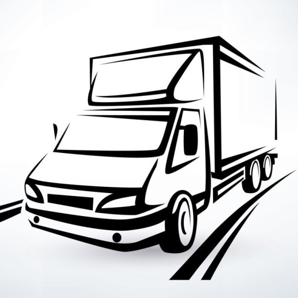 Грузовик силуэт