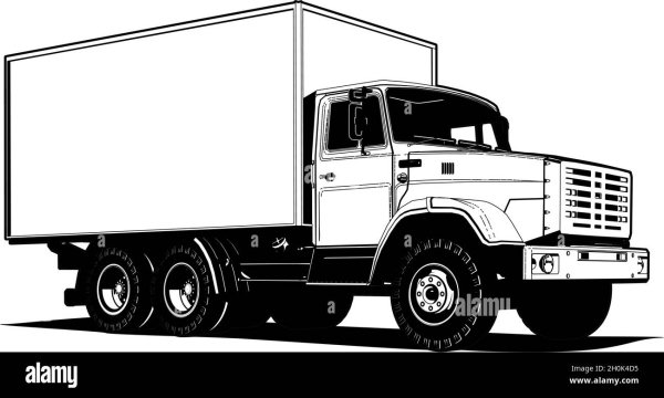 Векторный шаблон грузовика