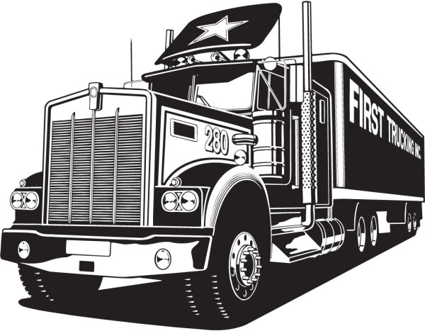 Грузовик вектор