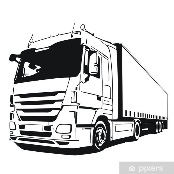 Фура DAF XF вектор