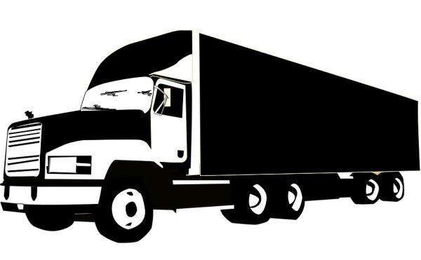 Грузовик силуэт