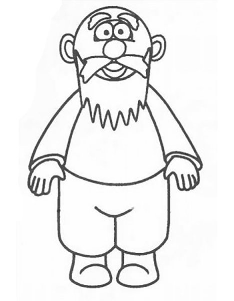 Бабушка и дедушка рисунок