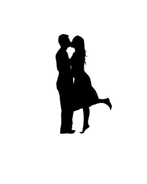Силуэты влюбленных