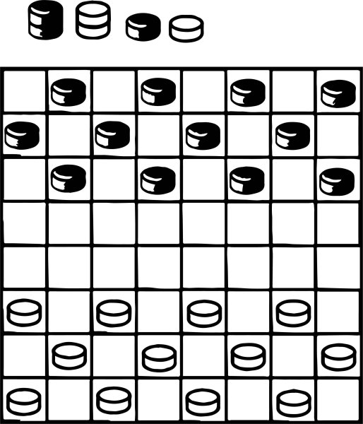 Шашки рисунок для детей