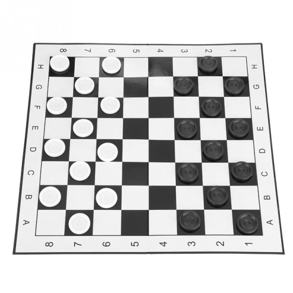 Шахматная доска черно белая