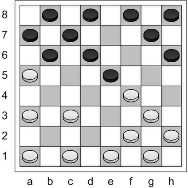 Шахматная доска состоит из