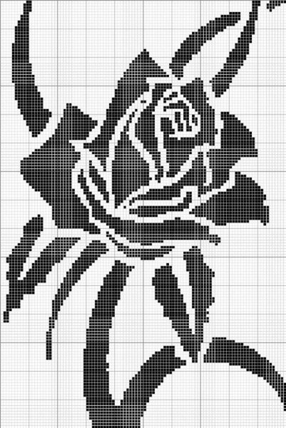 Монохромная вышивка