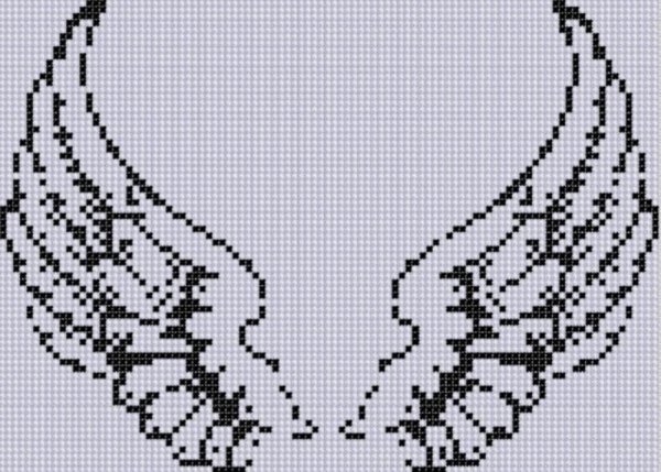 Вышивка Крылья