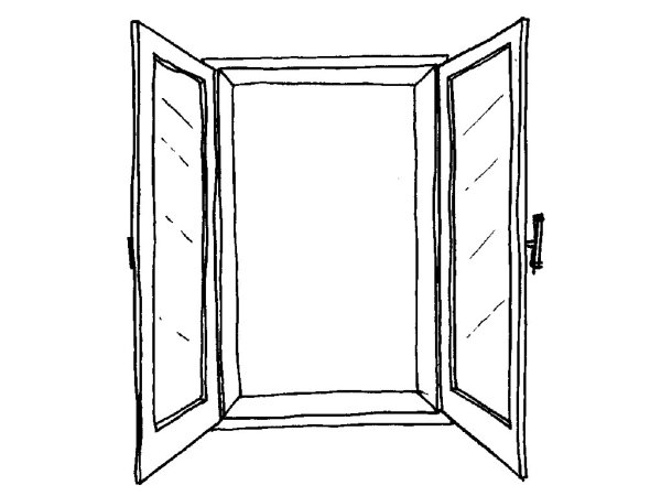 Нарисовать окно карандашом