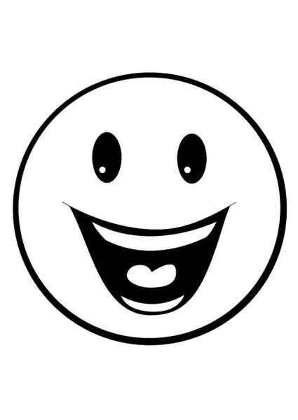 Улыбка раскраска для детей