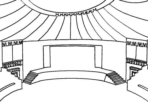 Изо сцена театра