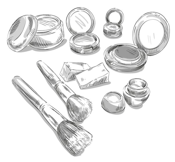 Наброски косметики