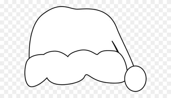 Шапка Деда Мороза трафарет