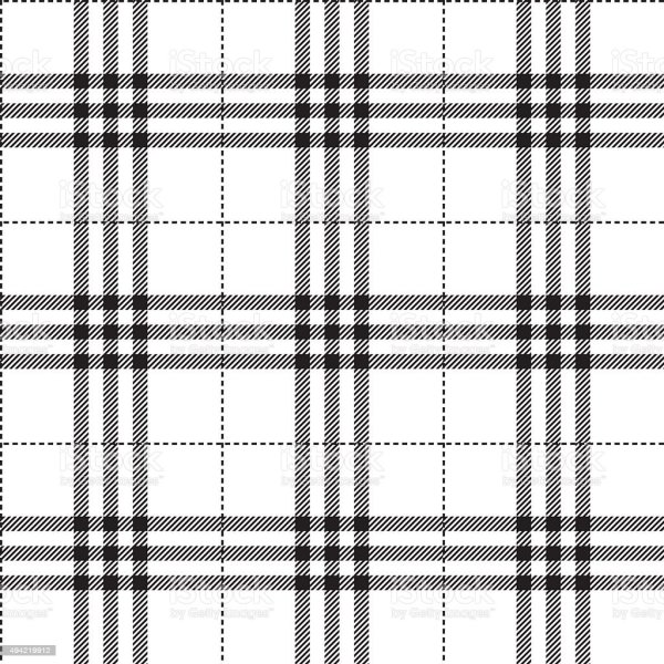 Клетчатый узор на прозрачной ткани