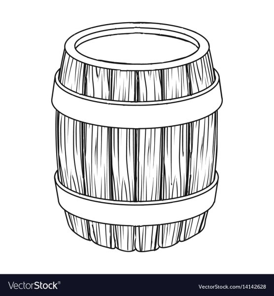 Бочка черно белая